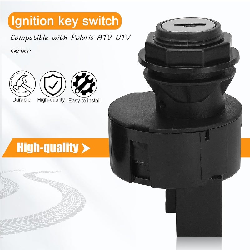 QAZAKY Ignition Key Switch Compatible with Polaris Magnum 325 330 500 Trail Boss 325 330 Hawkeye 300 325 400 4012164 4012165 4011142 4011002 4010390 Sportsman Ranger RZR ATV UTV - Image 4